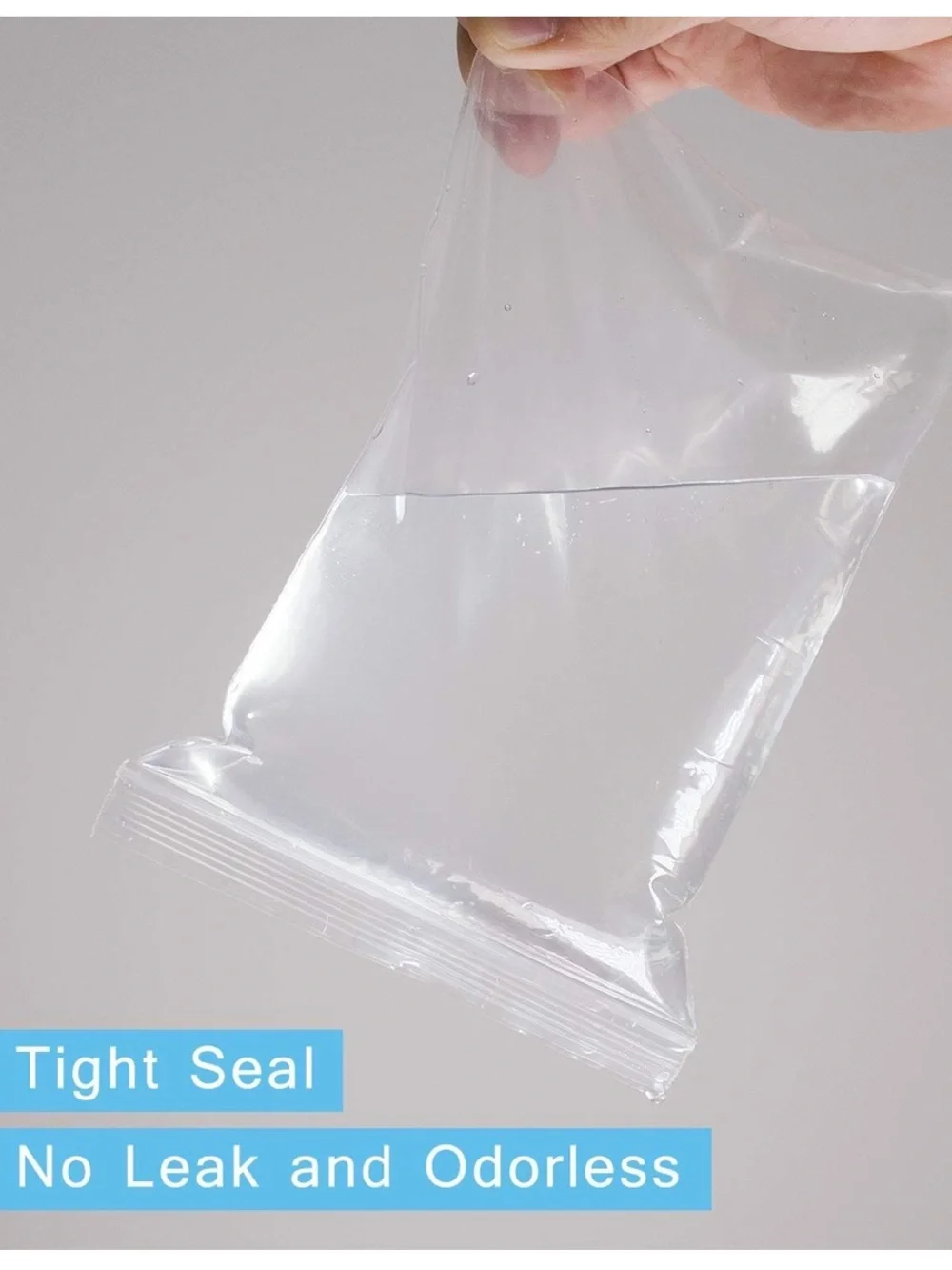 Clear Resealable Plastic Bags - Transparent 3X4
